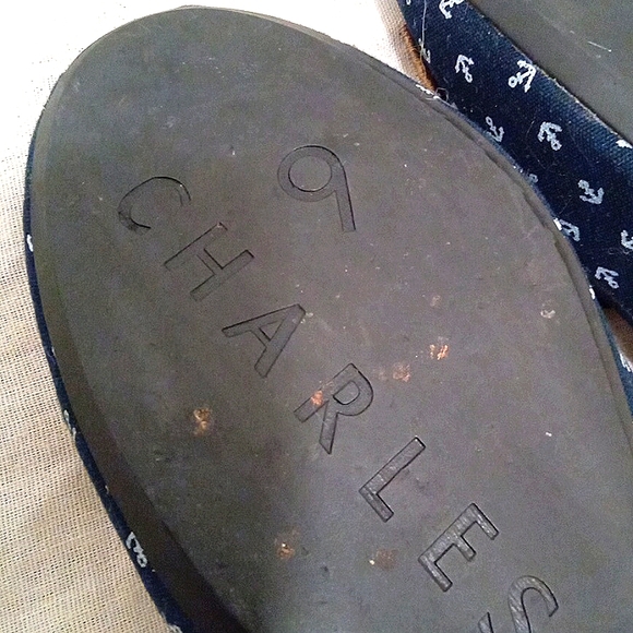 CHARLES PHILIP Navy Nautical Flats 9 - Picture 10 of 10